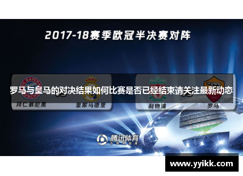 罗马与皇马的对决结果如何比赛是否已经结束请关注最新动态